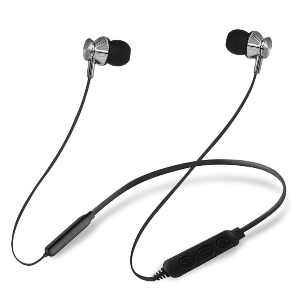 Sport Bluetooth écouteur cou Bluetooth casque 5.0 basse étanche casque intégré micro soutien TF carte cou bluetooth têtes: Default Title