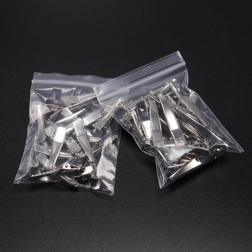 20-50 sztuk/partia 30/40/45/55/60mm klipy pojedyncze Prong Alligat spinka do włosów z zębami puste ustawienie dla DIY spinki do włosów tworzenia biżuterii bazy
