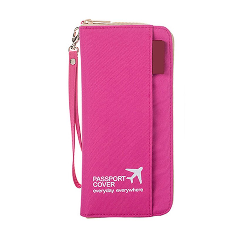 Frauen Männer Reisepass Halter Organizer Abdeckung ID Karte Tasche Passport Wallet Dokument pouch Schutzhülle PC0002: Pink