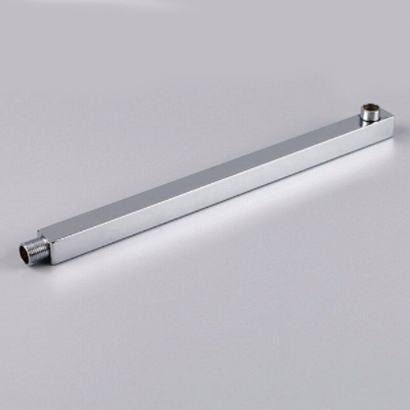 40Cm Douche Extension Arm Vierkante Douche Arm 304 Rvs Pijp Oppervlak Wandmontage Zilver Douche Extension Arm