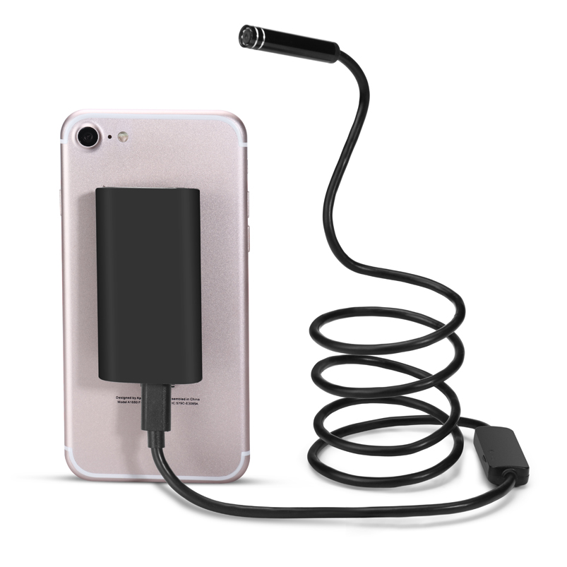 Cámara endoscópica inalámbrica WIFI impermeable inspección Mini cámara 8mm 1/3M USB endoscopio boroscopio para Iphone Android PC IOS APP