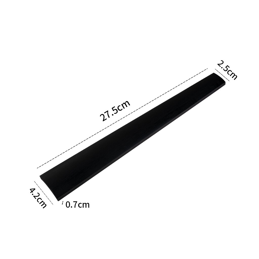 Ebony Wood 4/4 Violin Fingerboard Unfinished 4 Strings Violin Fretboard DIY Material Luthier Tool