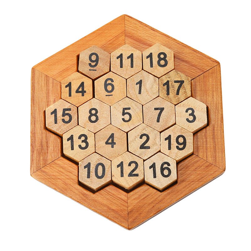 Grappige Geometrische Vorm Nummer Puzzel Kinderen Houten Nummer Board Math Game Early Educatief Houten Speelgoed