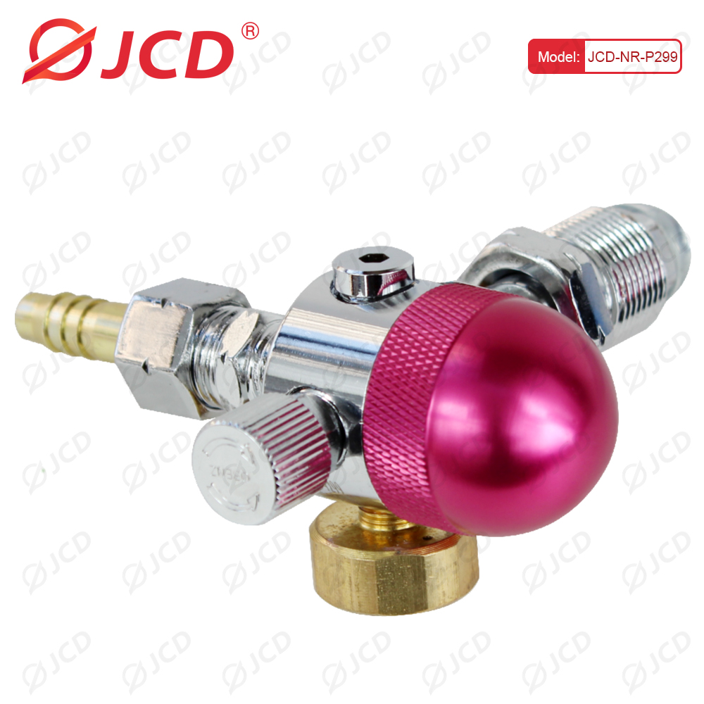 JCD G5/8" 0-25Mpa Nitrogen Mig Tig Flow Meter Gas Regulator Flowmeter Welding Weld Gauge Nitrogen Regulator Pressure Reducer