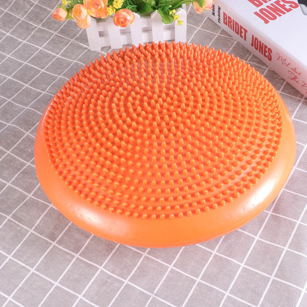 Inflated Stability Wobble Cushion Extra Thick Core Balance-Disc Wiggle Seat for Improving Core Strength Relieving Back Pain (Pin