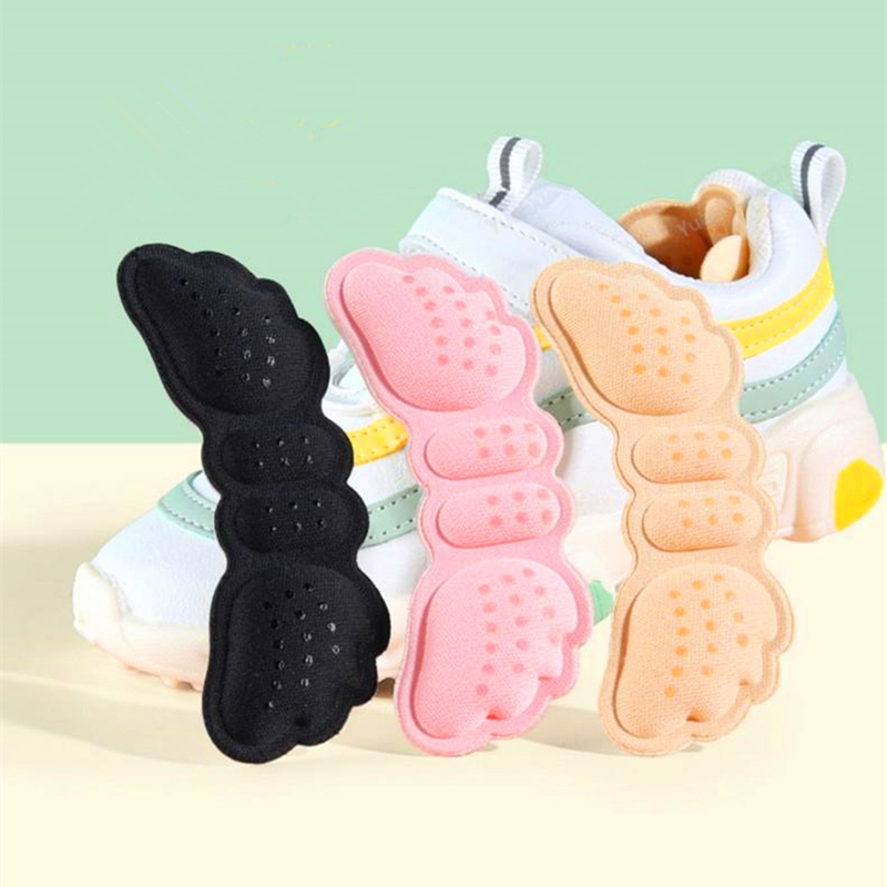 Fersen schutz Kinderschuhe Absätze Kissen Schuh polster für Kinder Aufkleber Einsätze einstellbare Größe Schuhe Einlegesohlen Fuß Schmerz mittel