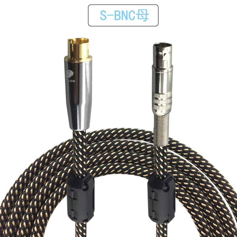 Video Kabel 4 Pin Mannelijke S-Video Naar Bnc Mannelijke Vrouwelijke 75-5 Monitor Video Signaal Interconnect Kabel q9 Video Security Lijn Ofc 1M 2M: WHITE / 10m