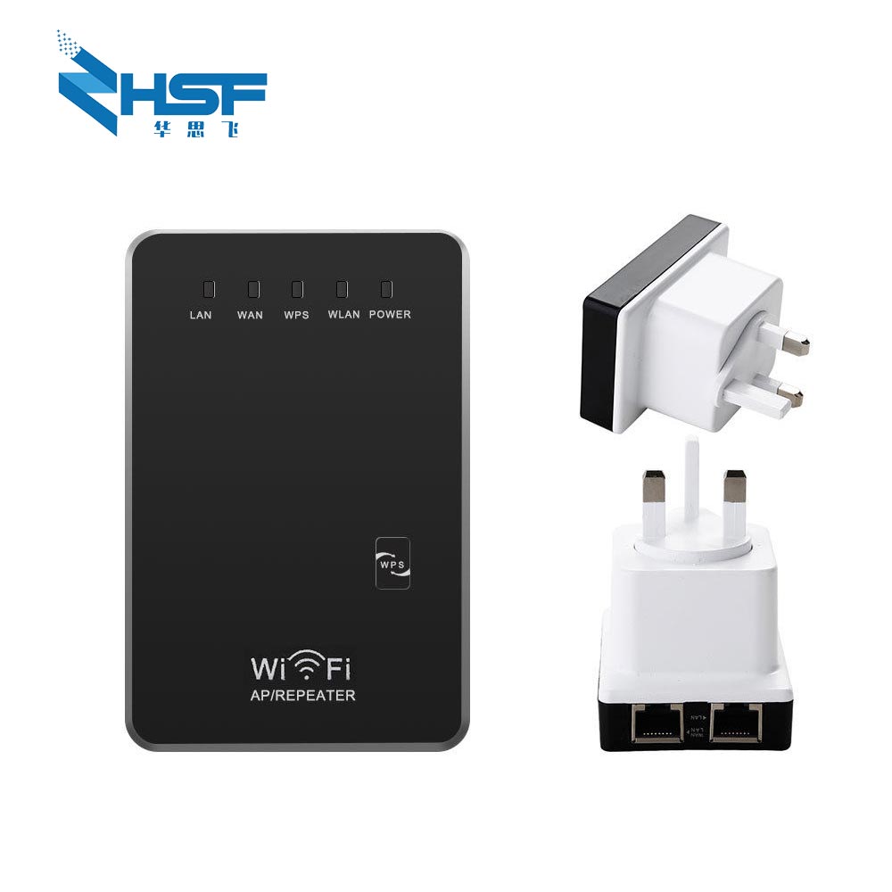 1 pièces sans fil-N routeur réseau QoS AP WIFI répéteur unique amplificateur prend en charge SSID amplificateur LAN Client pont 300Mbps