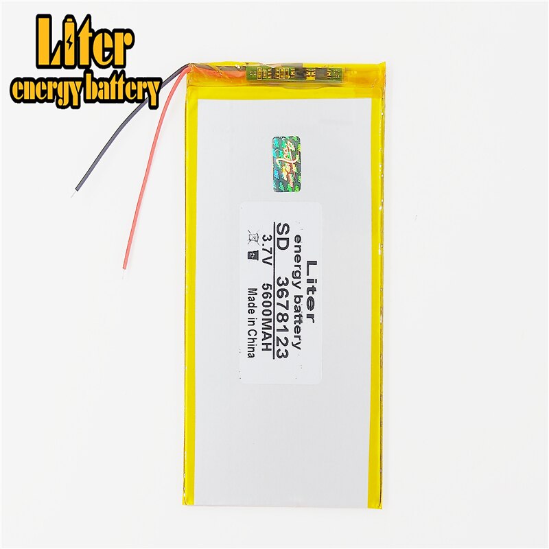 Tablet Pc Batterij Capaciteit 3678123 3.7V 5600mA Universele Li-Ion Batterij Voor Tablet Pc 7 Inch 8 Inch 9Inch 10Inch 11 Inch