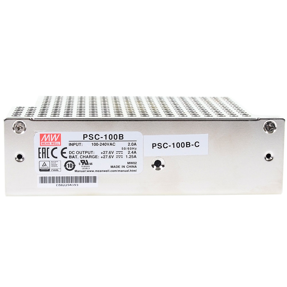 MEAN MELL PSC-100A(-C)/PSC-100B 100W Single Output Battery Charger (UPS Function) - C = Closed