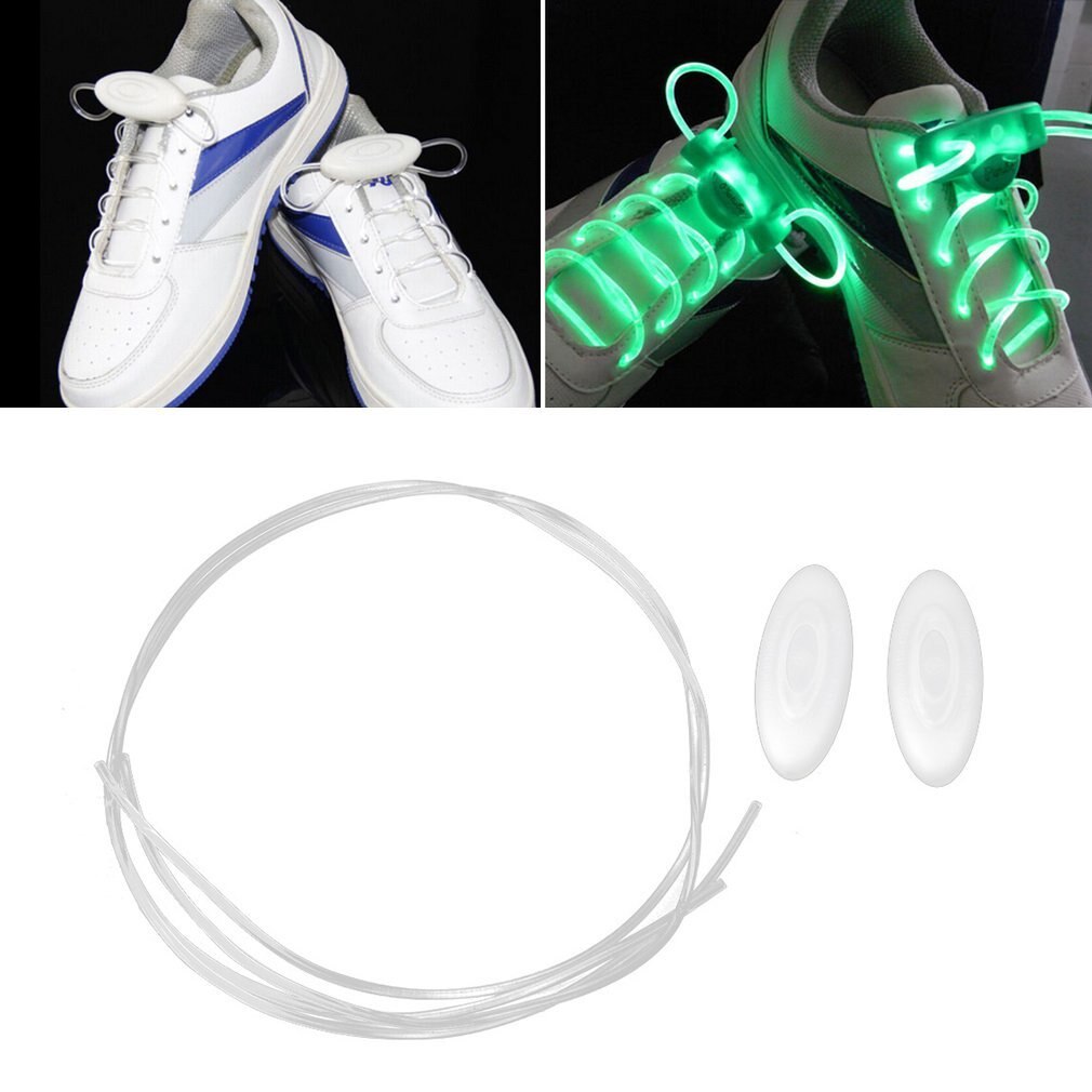 Led Sport Veters Flash Light Glow Stick Strap Schoenveters Disco Party Club 4 Kleuren: green
