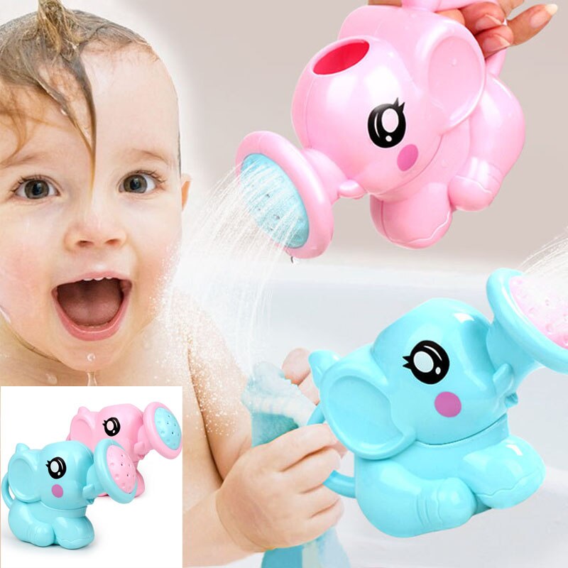 Baby Cartoon Olifant Douche Cup Pasgeboren Kind Douche Shampoo Cup Baby Douche Water Lepel Bad Cup 2 Kleur