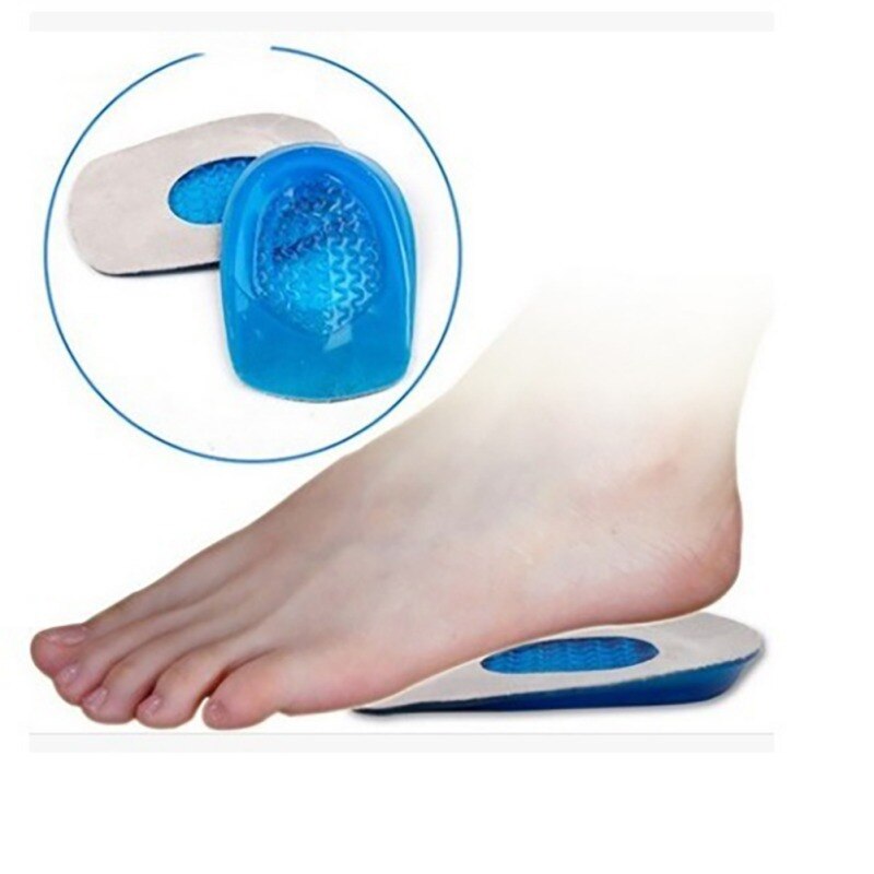 1PC Insoles Silicone Gel Heel Cushion Soles Relieve Foot Pain Protectors Spur Support Shoe Pad Feet Care Inserts