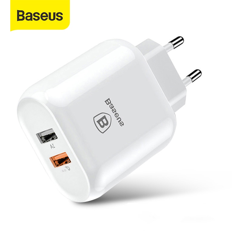 Baseus 23W Usb Charger Quick Charge 3.0 Snelle Telefoon Oplader Draagbare Reizen Adapter Wall Charger Qc 3.0 Voor Xiaomi samsung Huawei