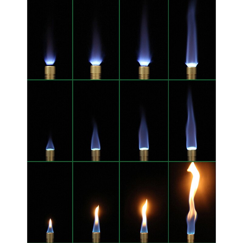 1x Draagbare Laboratorium Ziekenhuis Propaan Bunsen Gas Brander Lamp Verstelbare Vlam
