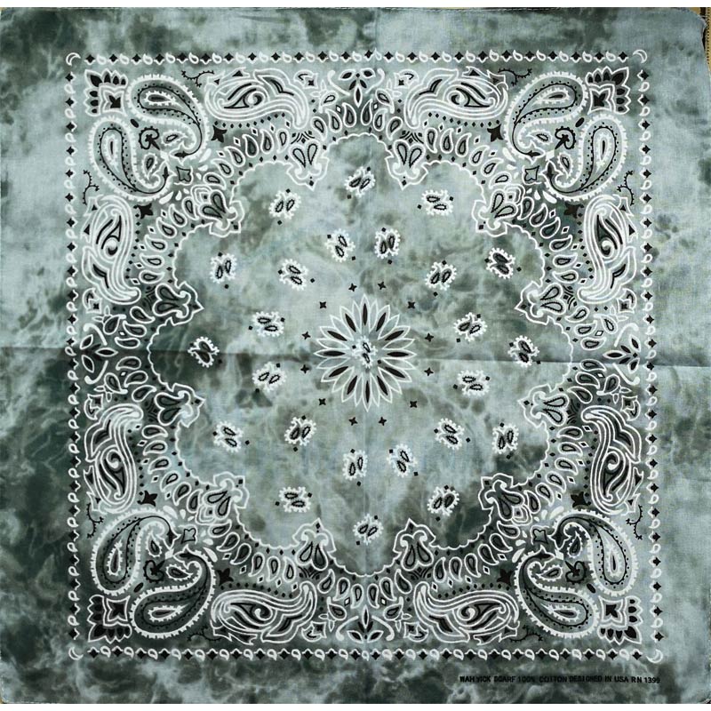 Pañuelo cuadrado de algodón para hombre y mujer, Bandana Unisex de estilo Hip Hop, banda para el pelo de Cachemira a la , bufanda para el cuello y la muñeca, pañuelo mágico: 22