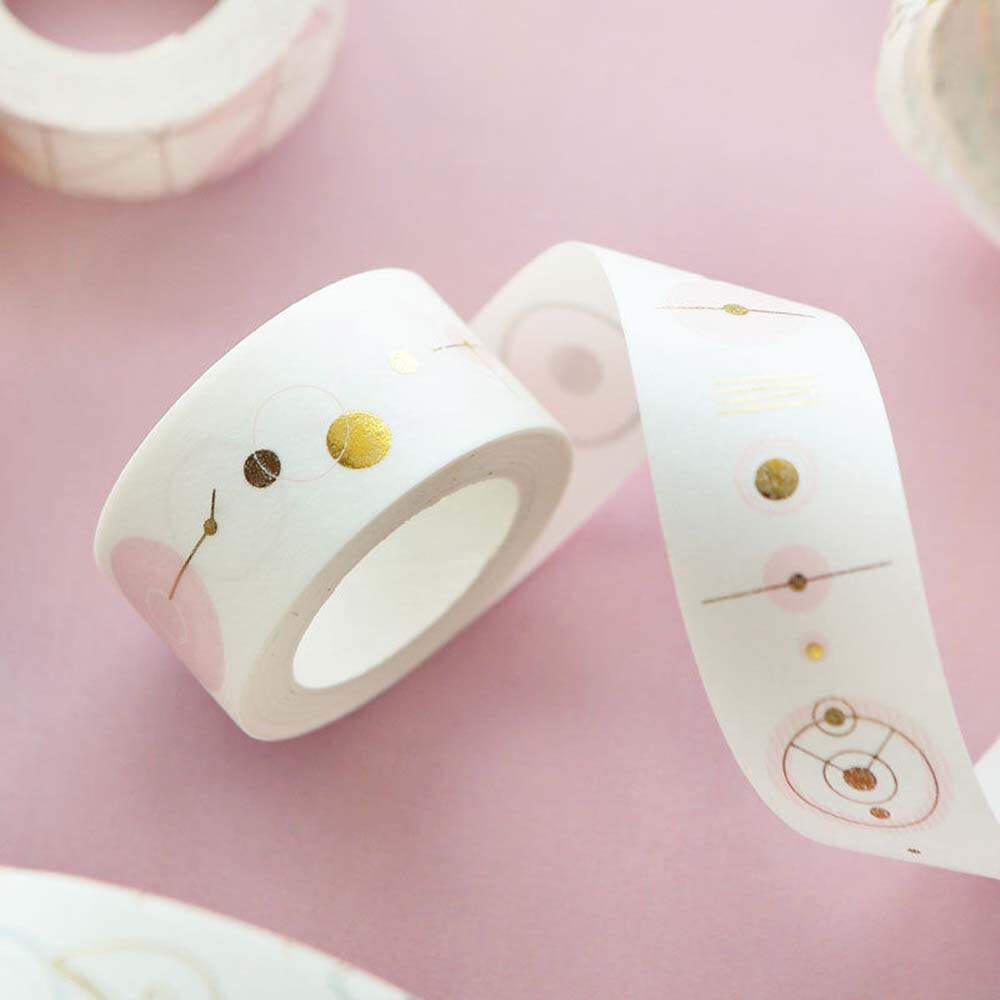 1 Uds. Cinta Washi papel rosa papelería Kawaii Scrapbooking cintas decorativas