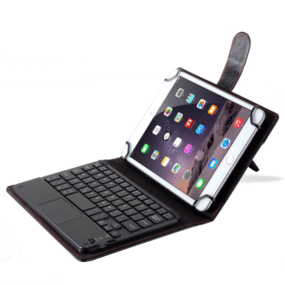 Deepfox Bluetooth Keyboard Case For 7 8 9 10 inch iPad Tablet PU Leather Protective Case Stand Cover with Bluetooth Keyboard