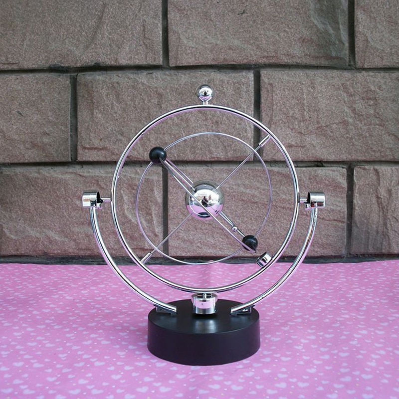 Kinetic Orbital Revolving Gadget Perpetual Motion Desk Office Art Decor Toy X7YD