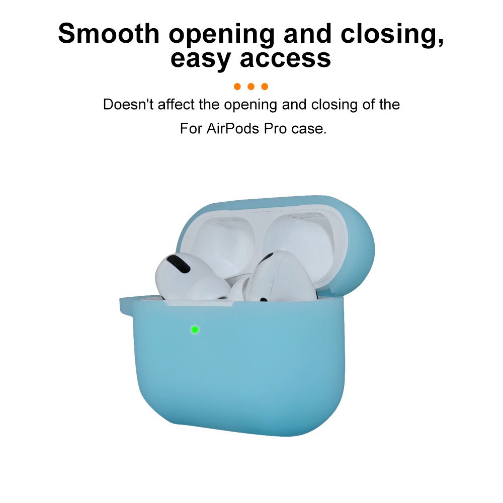 Silikone stødsikker beskyttelsesetui holder skal cover glød i mørket til apple airpods pro trådløst øretelefontilbehør