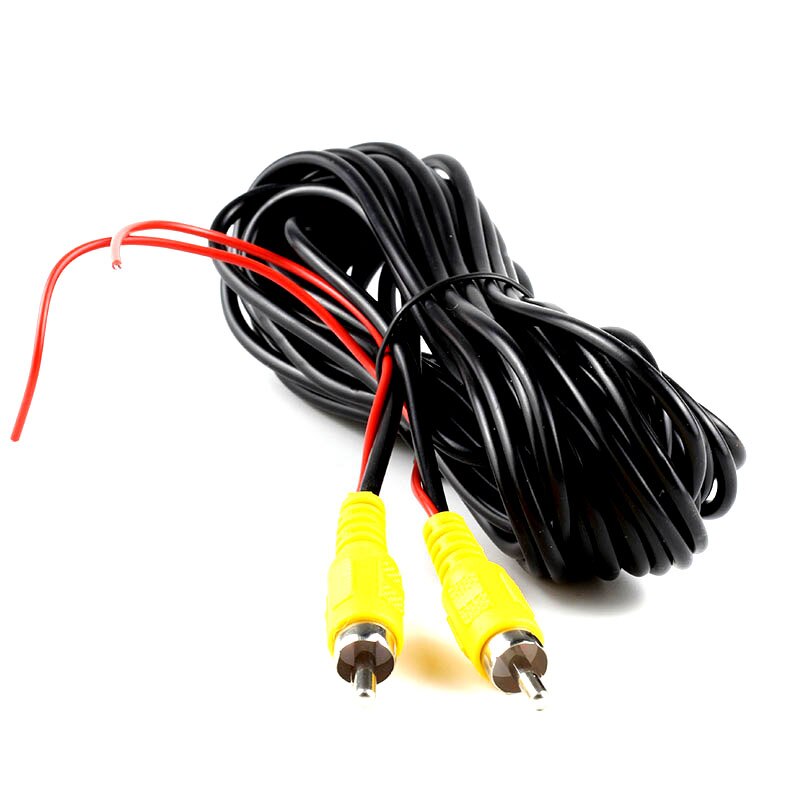 RCA 6m Video Cable For Car Rear View Camera Universal 6 Meters Wire For Connecting Reverse Camera With Car Multimedia Monitor