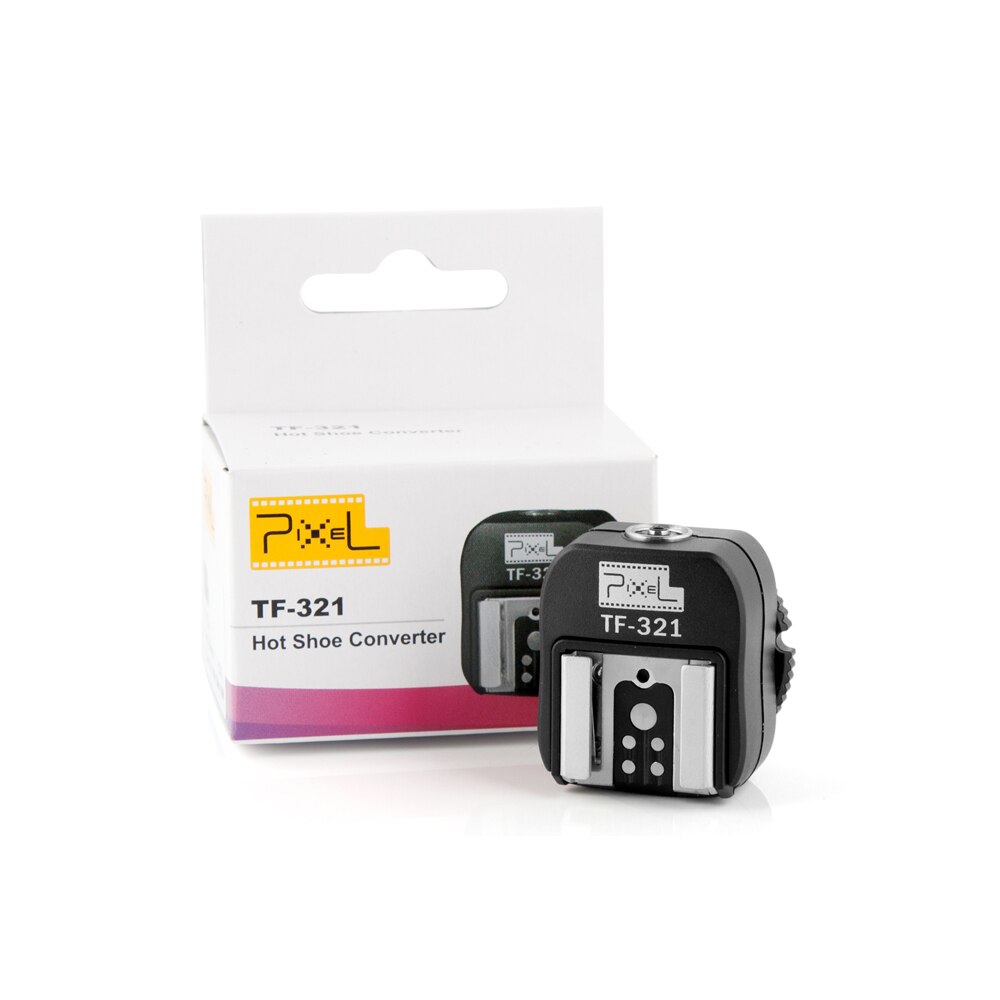 Pixel TF-321 TTL zapata para Flash Adaptador de zapata para Flash Convertidor para Canon 580EX 550EX 600D 700D 70D 6D 60D 550D 5D cámara y Flashgun