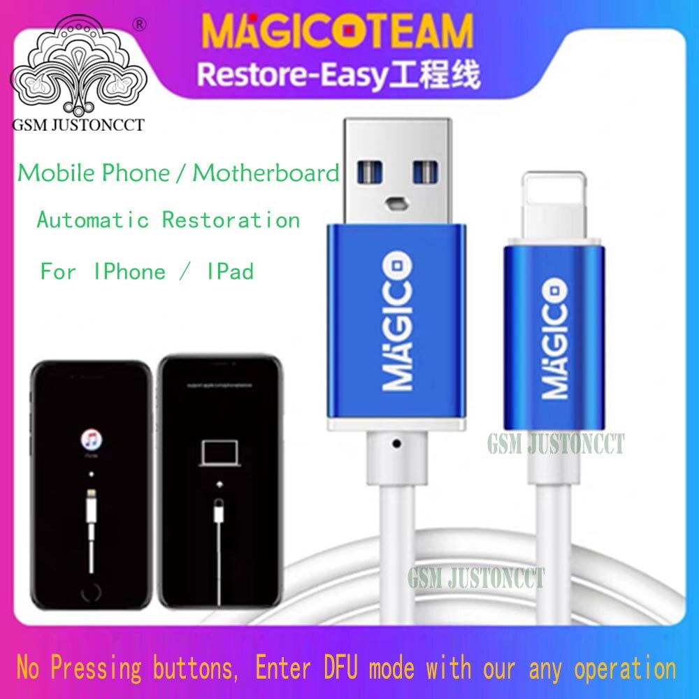 Magico Restore - Easy Cable for iPhone iPad Automatic Restoration Automatic DFU mode Upgrade Online Check Serial Number