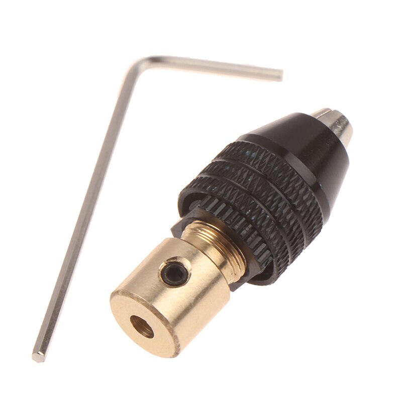 Hex Shank Round Handle Three-Jaw Screwdriver Driver Adaptor THGS Mini 0.3-3.5mm Universal Electric Drill Chuck Bit Tool Set: 2mm