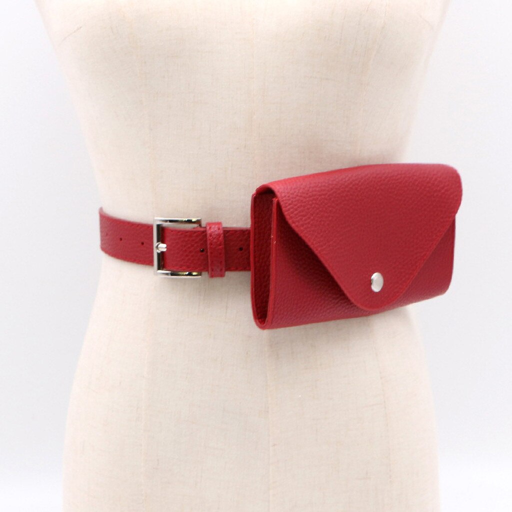 Neue Taille Tasche PU Leder Fanny Pack Femal Gürtel Telefon Beutel Kleine Brust Pack Taschen Vintage Frauen Gürtel Messenger Taschen