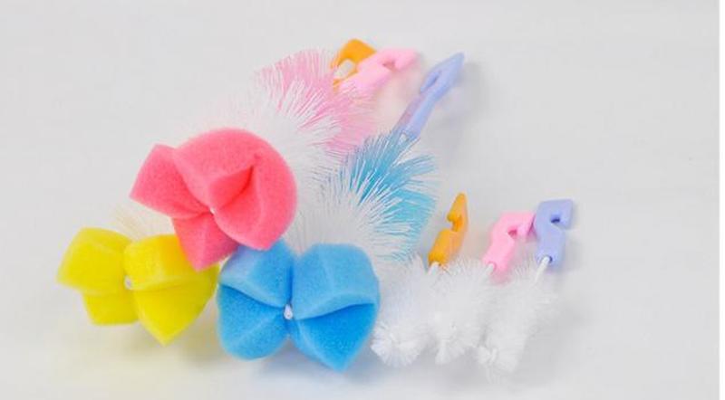 2 Teile/satz Bequem und Praktisch Baby Milch Flasche Nippel Teekanne Düse Auslauf Rohr Zitzen Reinigung Pinsel Baby Flasche Pinsel