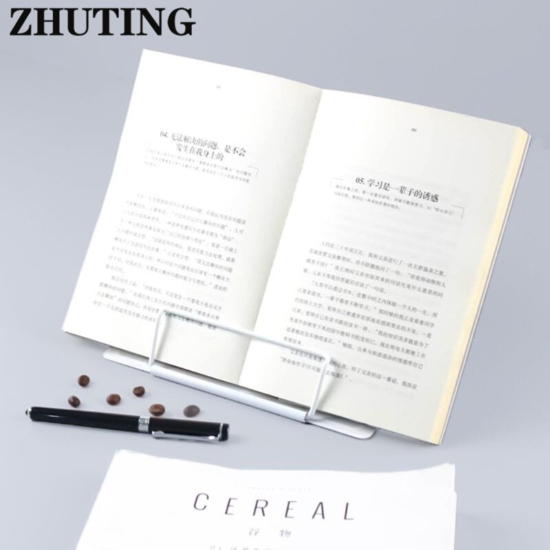 Portable Metal Adjustable Reading Book Holder Support Document Shelf Bookstand Book Stand