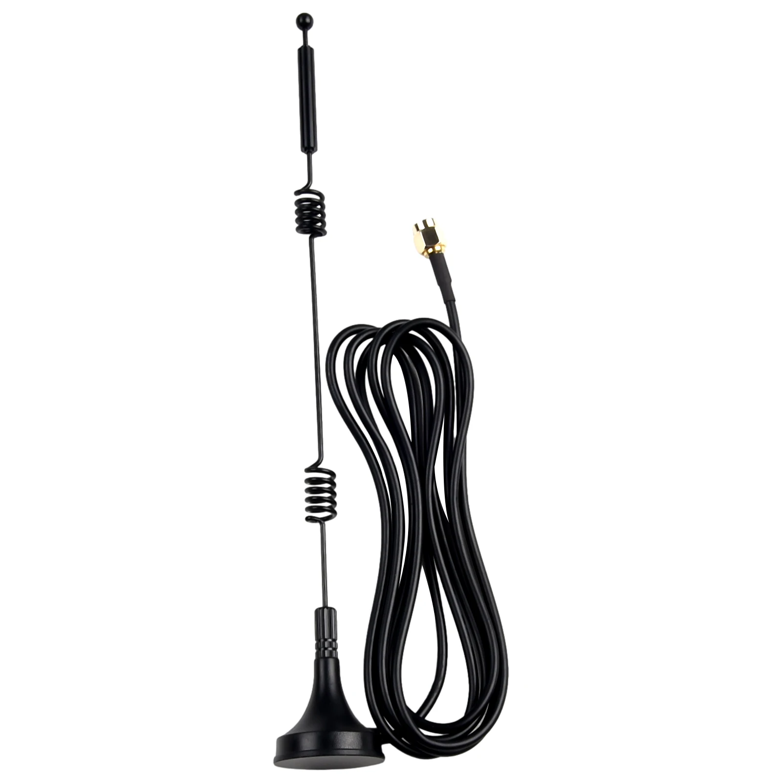 1 unidad de antena externa 12dBi de doble banda 2,4G/5,8 GHz antena inalámbrica con ventosa WiFi SMA macho base magnética antena de señal de doble hélice