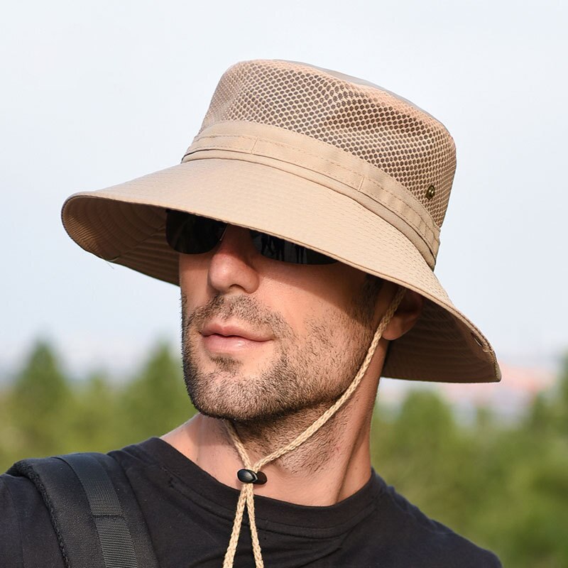 K31 Mannen Hoed Panama Emmer Hoed Outdoor Zon Hoeden Voor Mannen Mode Zomer Hoed Zonneklep Visser hoed Anti-Uv Zonnehoed
