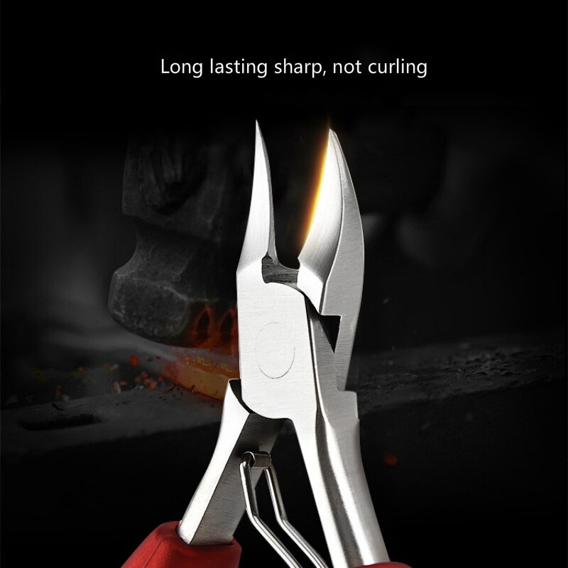 1 pcs Double Spring Plastic Handle Fingernail &amp;Toenail Cuticle Nipper Trimming Cutter Scissor Plier Nail Clipper Cutter Tool