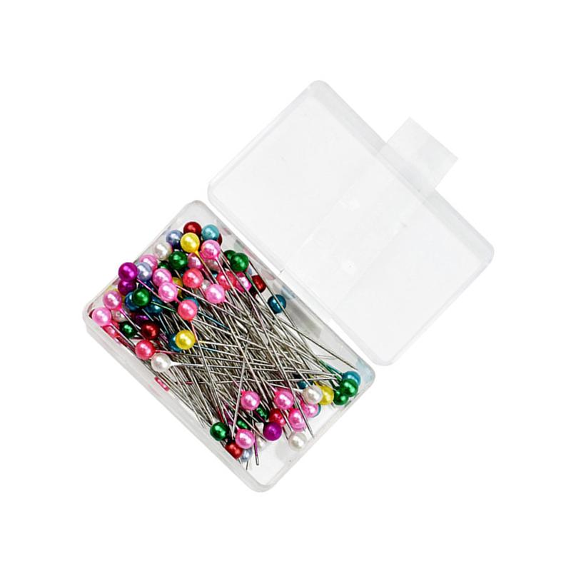 2 Doos Ronde Parel Hoofd Spelden Bruiloften Corsage Bloemisten Naaien Pin Met Box Accessoires Diy Naaien Gereedschap