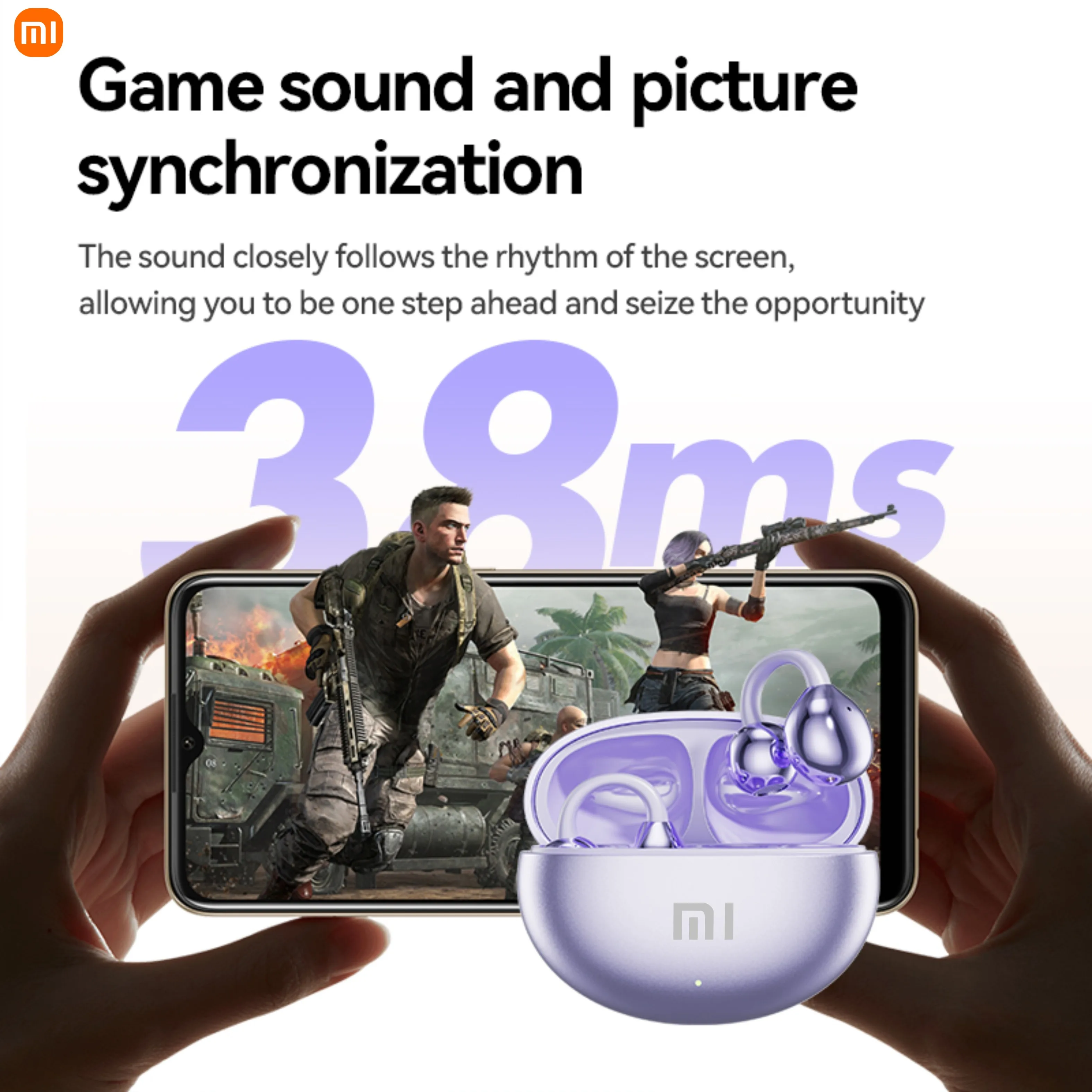 XIAOMI M91 Ohrclip Drahtlose Kopfhörer Neue Open Ear Sport Bluetooth 5.4 Kopfhörer ENC Noise Cancelling Headset Mit Mikrofon