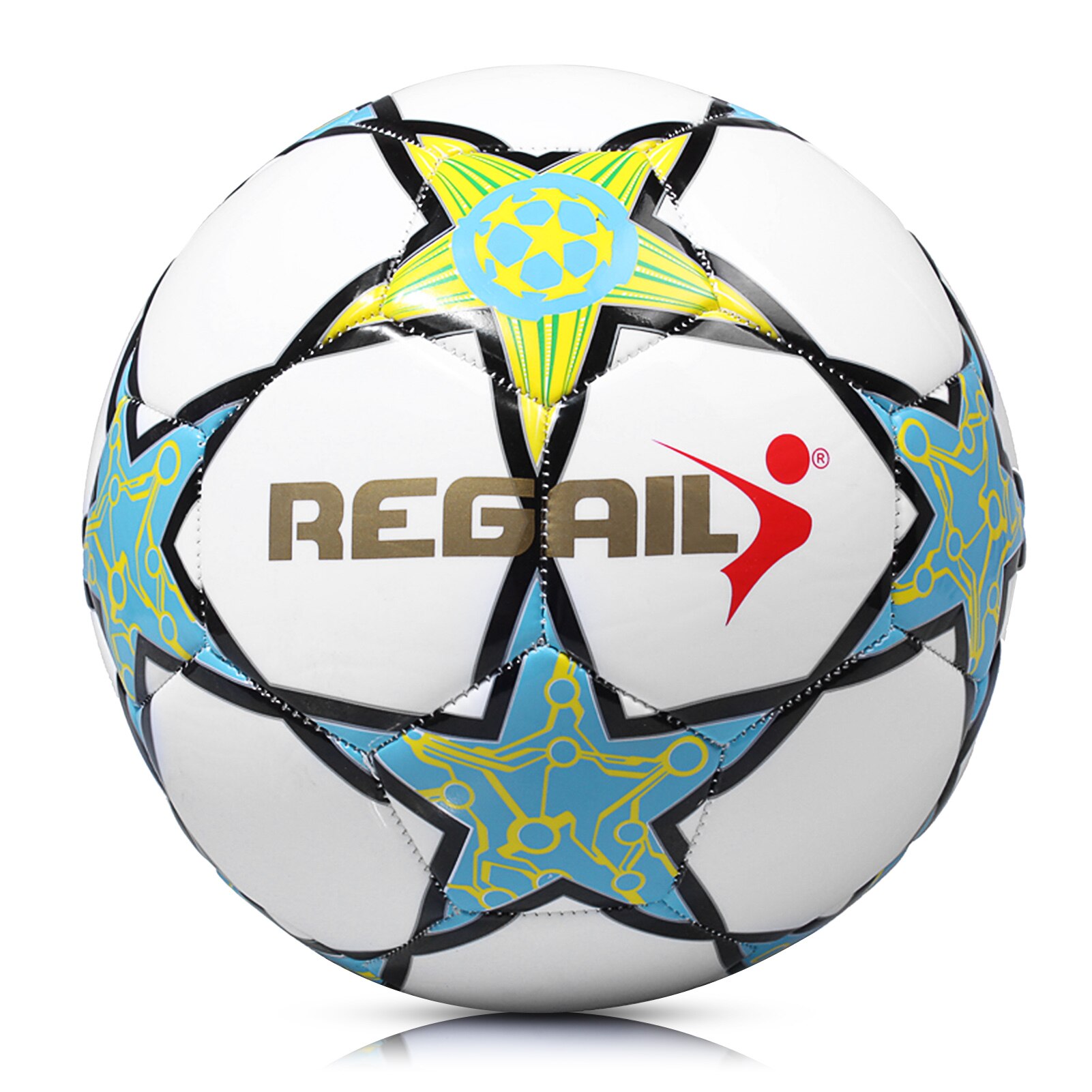 Football Soccer Ball Size 5 Explosion-proof Soccer Ball Youth and Adults Training Competition Soccer Inflatable: white