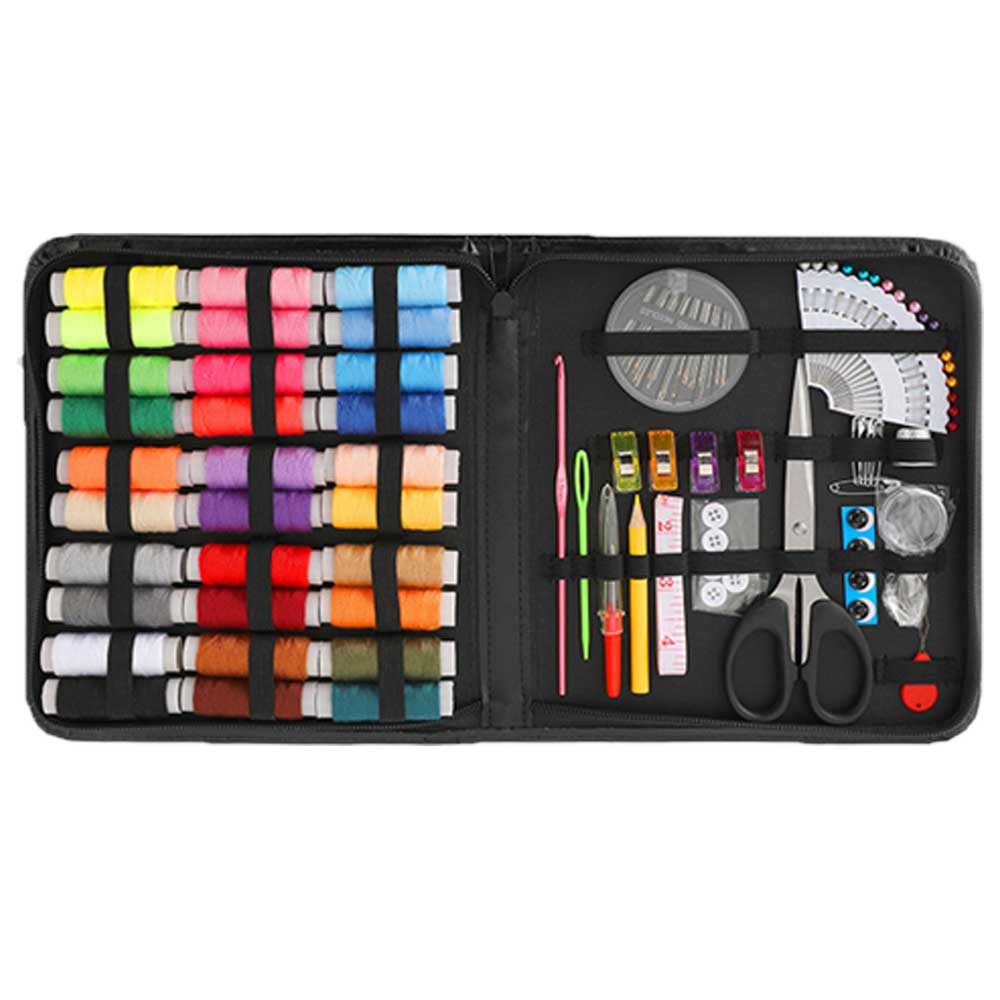 Sewing Accessories Tools Sewing Kits Multi-function Sewing Box Set for Hand Quilting Stitching Embroidery Thread: Light Yellow