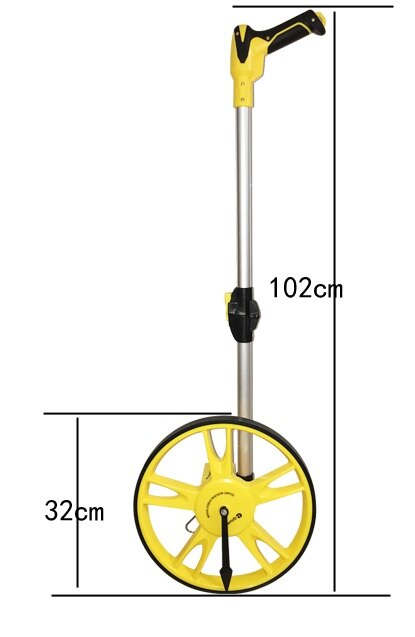 hand push distance measuring wheel road meter wheel ground range finder gauge: 30200105