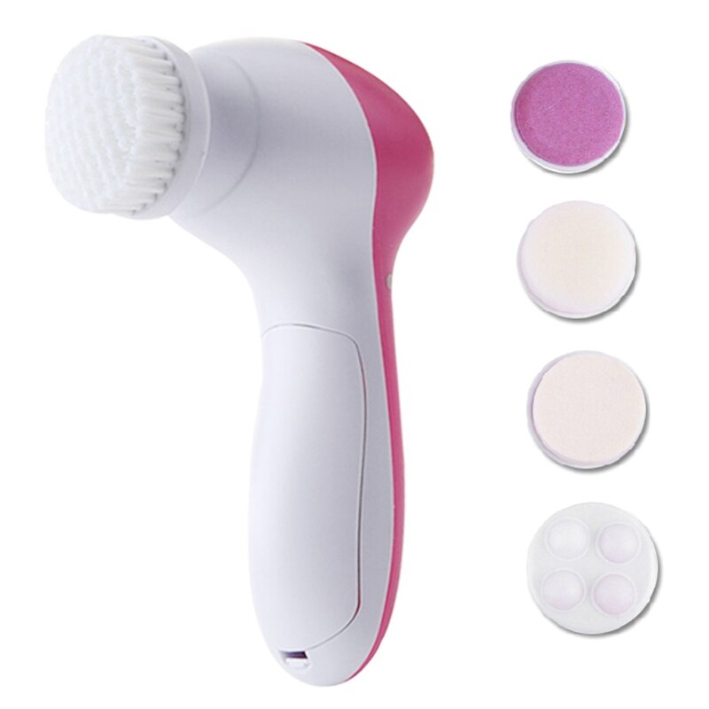 Appareil de Massage 5 en 1 pour le visage, Machine à laver électrique, nettoyeur des pores du visage, nettoyage du corps
