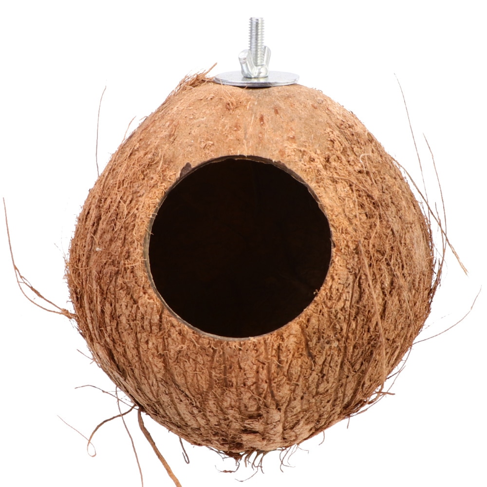 Handgemaakte Kokosnoot Vogelnest Klassieke Brede Entree Huis Vogels Bed Vogels Voedsel Feeder Voor Outdoor Tuin Balkon Vogels Suppli