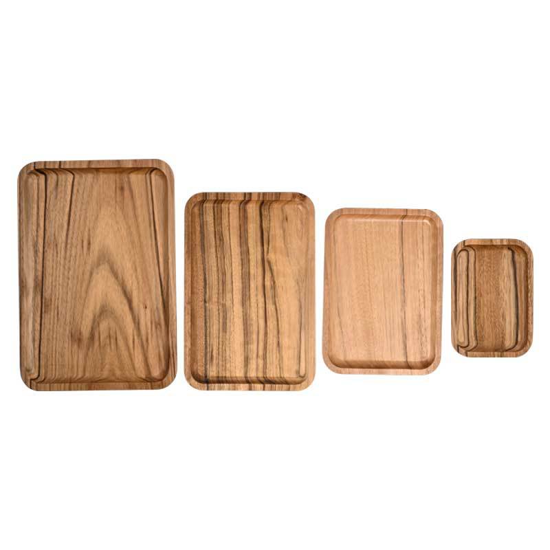 Brood houten bord japanse rechthoekige houten pan bord fruitschaal schotel theeblad dessert diner