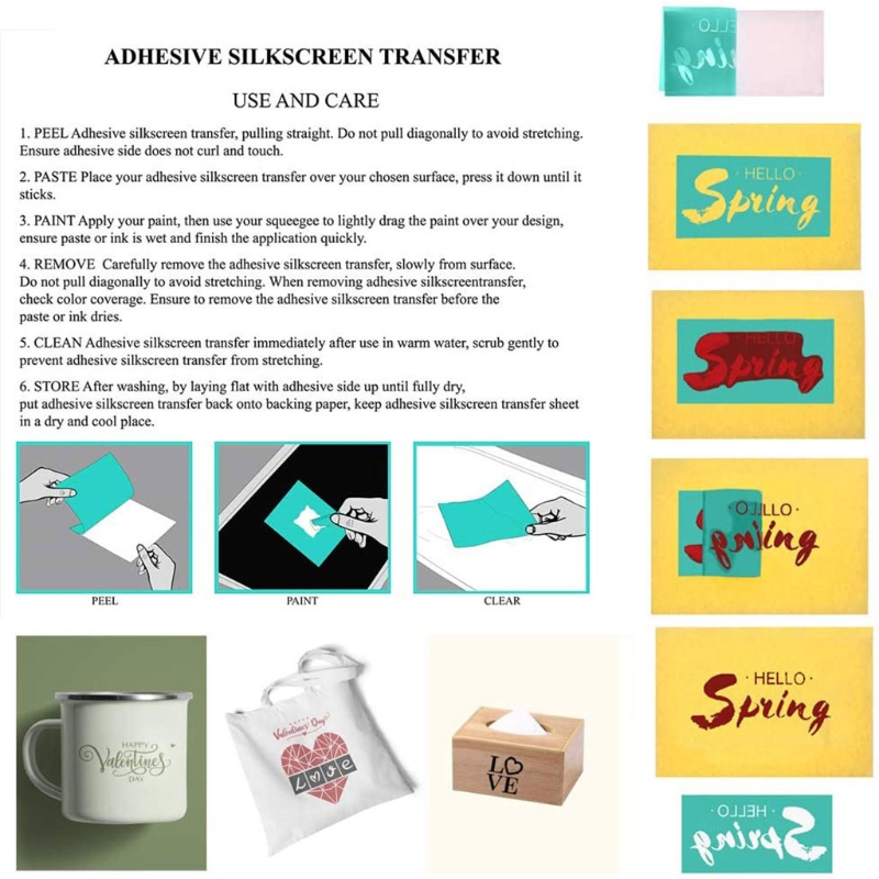Weihnachten Schneeflocken Selbst Klebstoff Siebdruck Schablone Gittergewebe Überweisungen für DIY T-Shirt Kissen Stoff Taschen