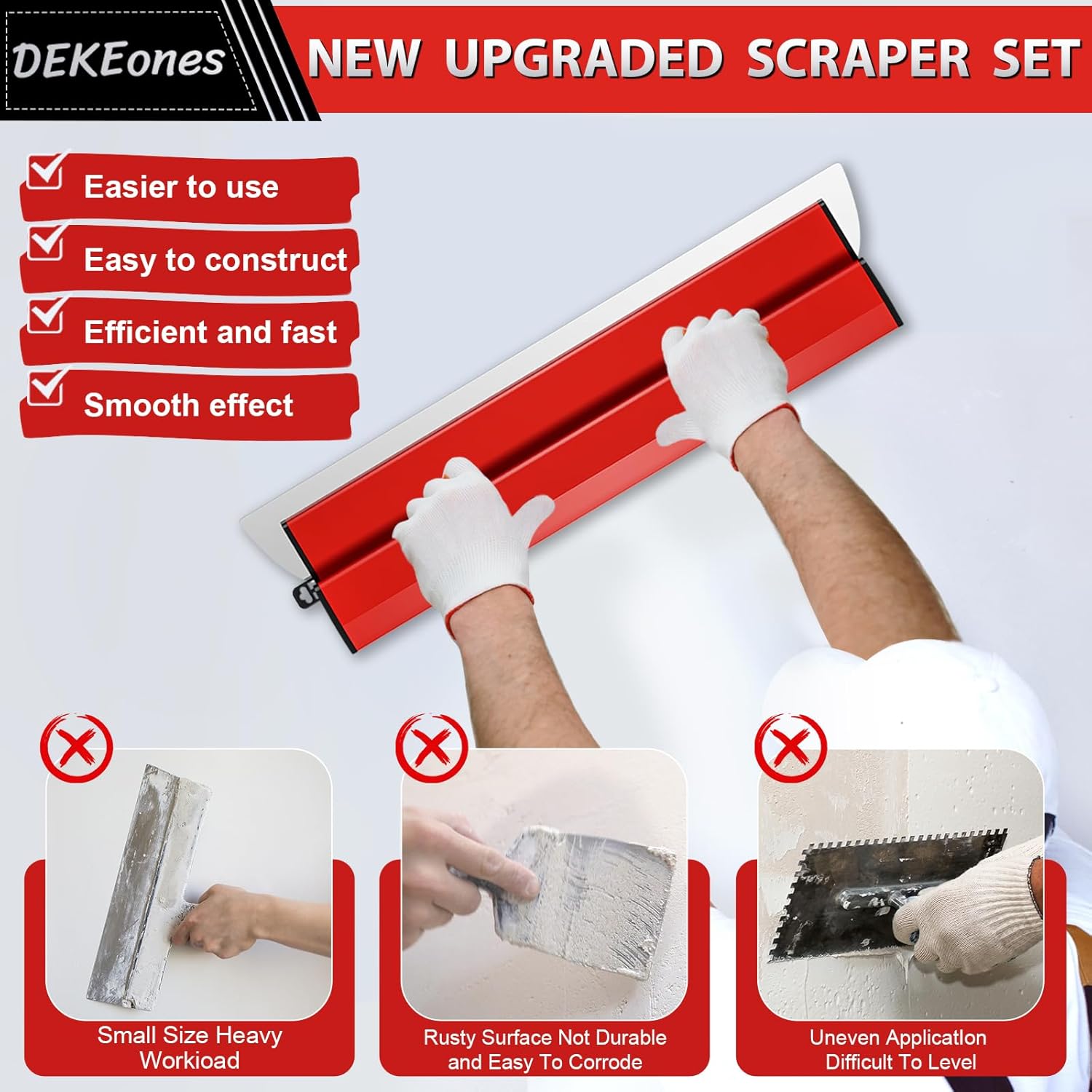 Skimming Blade Schilderij Afwerking Smoothing Knock-Down Mes Duurzaam Stukadoors Gipsplaten Skimming Blade Muur Stukadoors Gereedschap