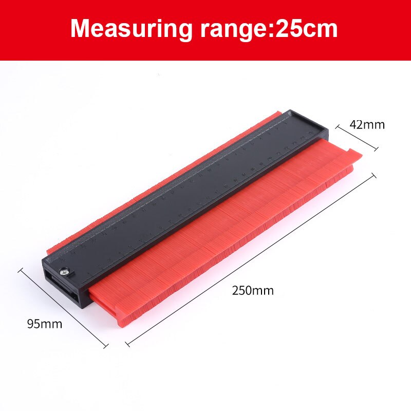 Plastic Gauge Contour Profile Copy Gauge Duplicator Standard 5 Width Wood Marking Tool Tiling Laminate Tiles General Tools: Gold