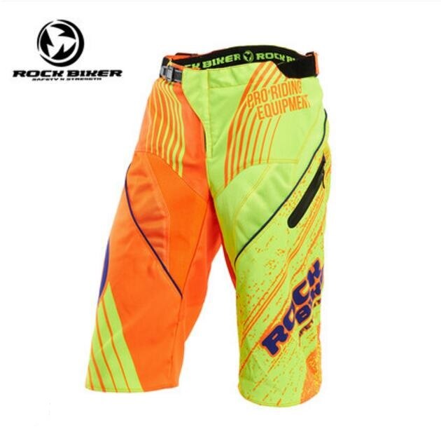 Sommer rock biker motorcykel offroad ridebukser motorcykel lokomotiv hockey shorts bukser bukser  of 900c oxford stof: Orange grøn / L