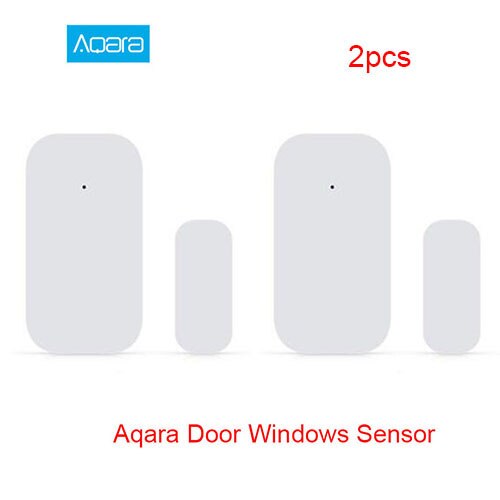 Xiaomi Mijia Smart Multi-mode Gateway 3 Zigbee Wifi Bluetooth Mesh Hub Smart Home Hub Werken Met Mi thuis App Apple Homekit: 2pcs aqara door
