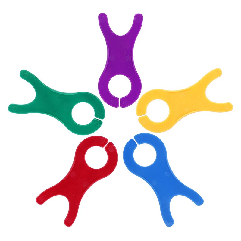 Top 5 stk/sæt farverige plastikspoler spoler spoler arrangør til syning af bånd sejlgarn håndværk værktøj spoleopruller