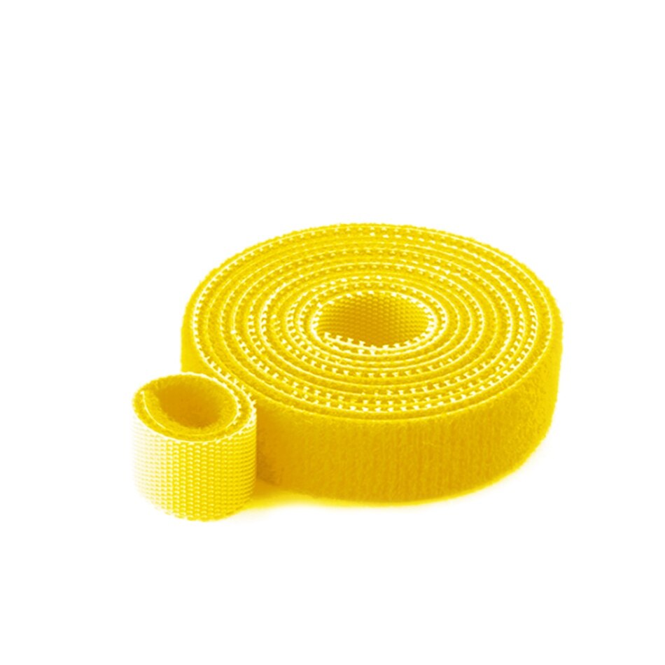 20mm 2PCS 3PCS Cable Ties Wire Bandage Hook Loop Fastening Tape Cable Self Adhesive Strap Holder Nylon Wire Management Storage: 3PCS Yellow