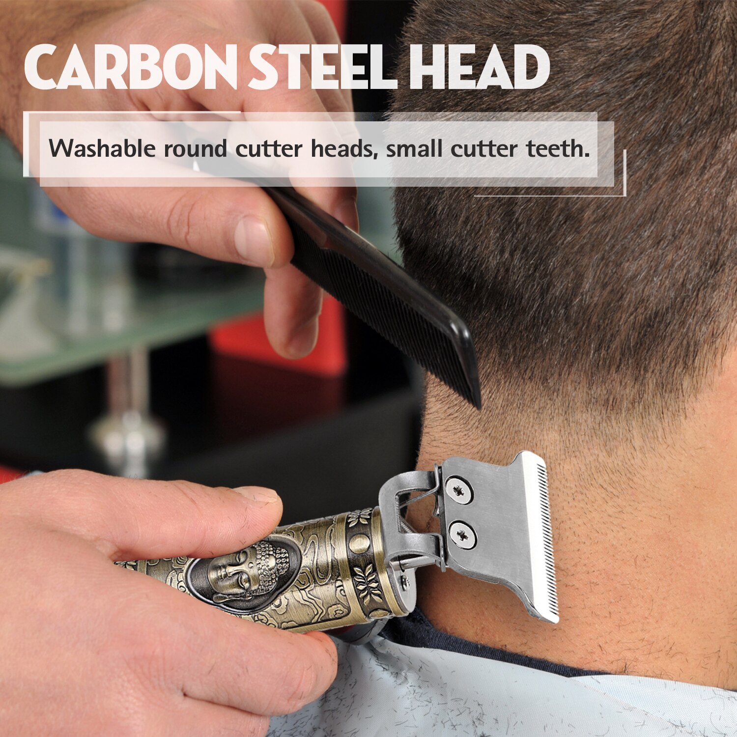 Haartrimmer voor mannen, elektrische tondeuse, tondeuse, draadloze tondeuse, usb-haartrimmer